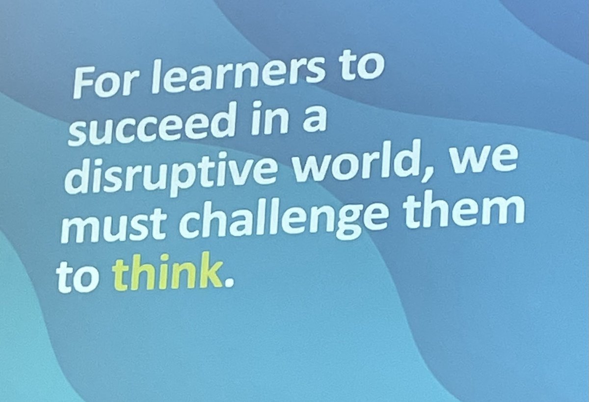 Great point from ⁦<a href="/E_Sheninger/">Eric Sheninger</a>⁩ to all educators during #LI_SLS