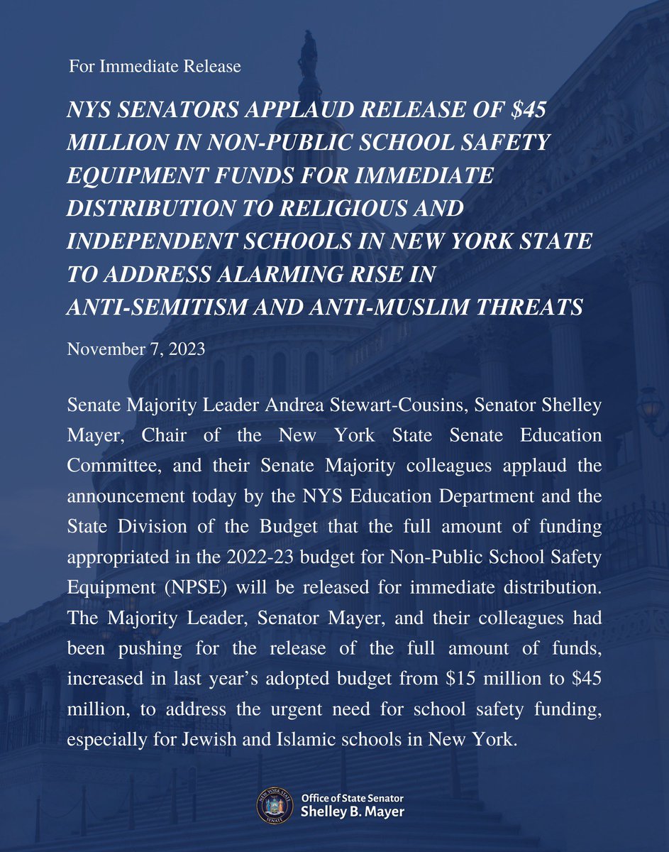 Senator Shelley Mayer tweet media