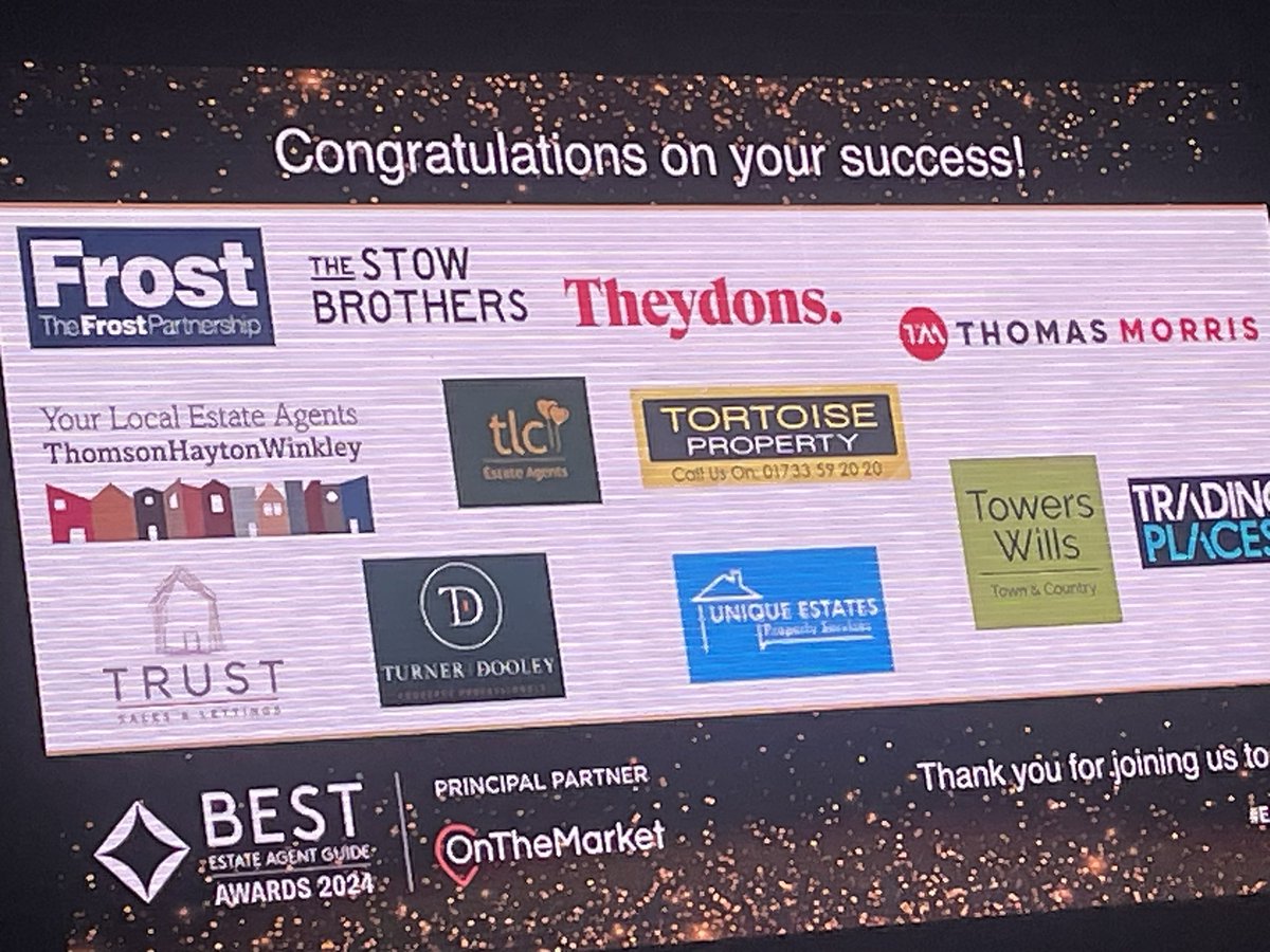 SimonLBradbury's tweet image. It’s official!
@ThomasMorrisEA are included in the #BestEstateAgentGuide - announced at @EAMasters_ !