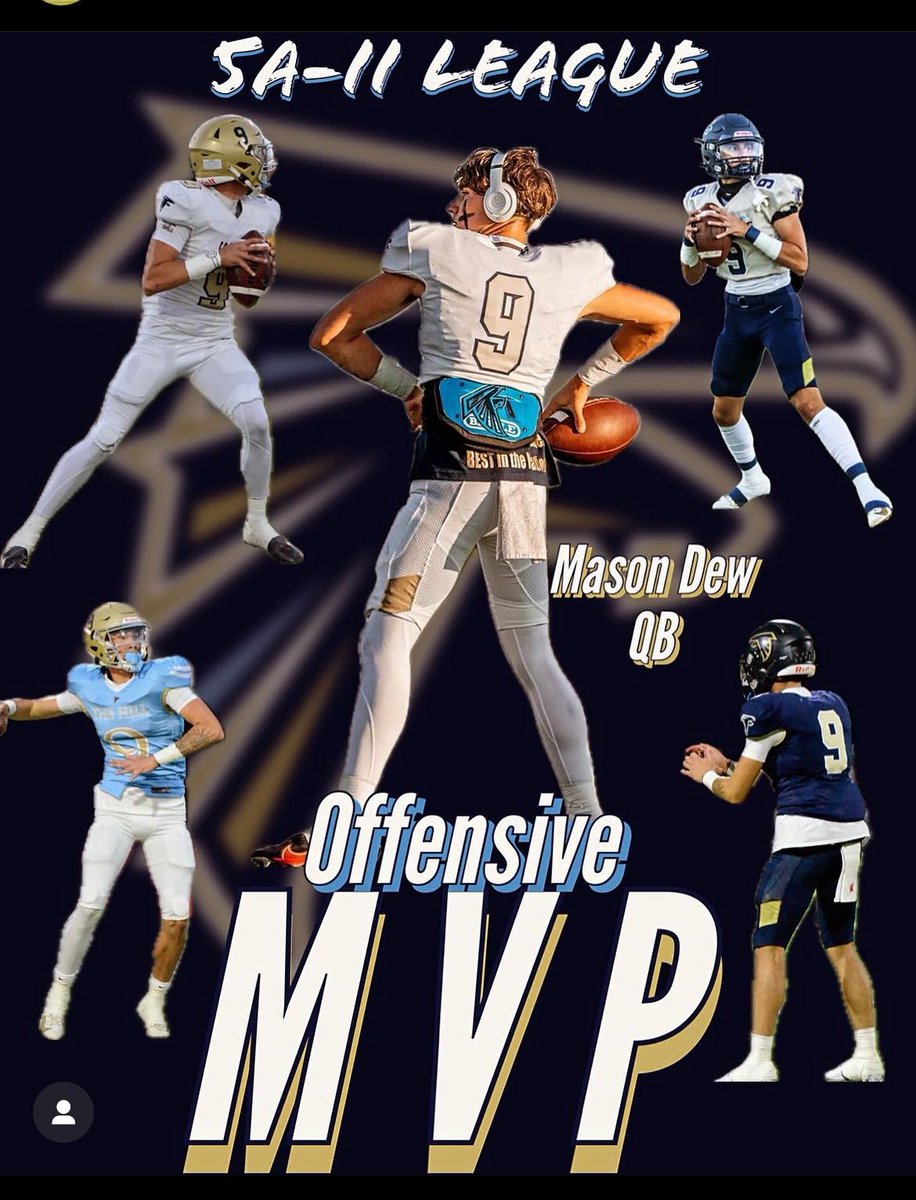 Blessed to receive 1st team all conference and league offensive mvp. Thank you to all the coaches around the conference that recognized me! #foothillsfb