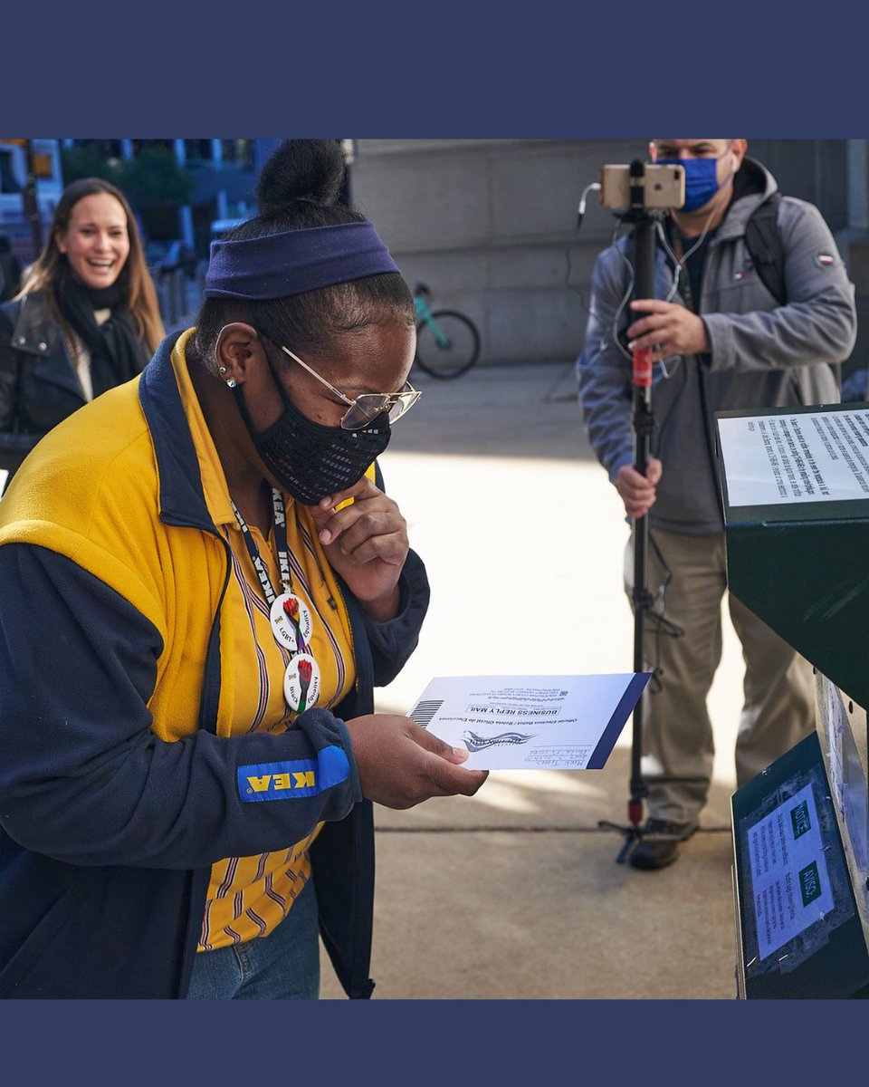 VOTE! Make your voice heard! Last chance to mail in your ballot: by 7:00 p.m. on November 7, 2023 (Election Day). #UnstoppableVoters #DeliveringDemocracy #DancingMailboxes #DemocracyNow #ArtsActivism 

@theC4AA @CenterForTacticalPerformance @farmartscollective @NETensembles