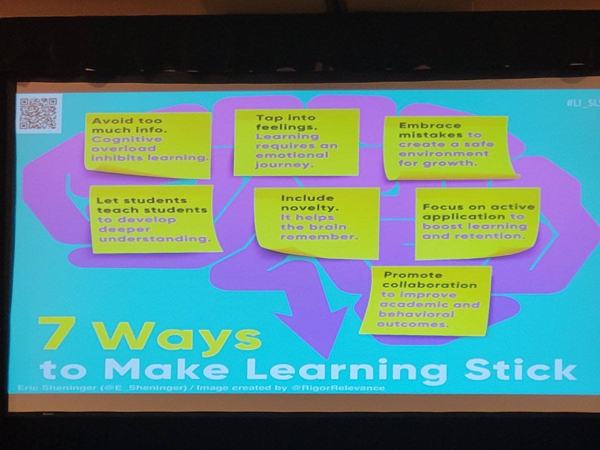 At #li_sls Make learning stick!