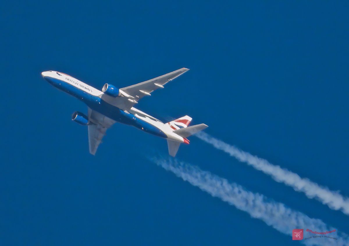TheSnoopySnoop's tweet photo. #BA49 British Airways
Boeing 777-236(ER), G-VIID
453mph @ 34,000ft (6.4 miles)
Routing London to Seattle
Caught transiting #NorthernIreland
#avgeek #planespotting #nikonphotography #aviationphotography @British_Airways @BoeingAirplanes https://t.co/GKr6OpZlfi