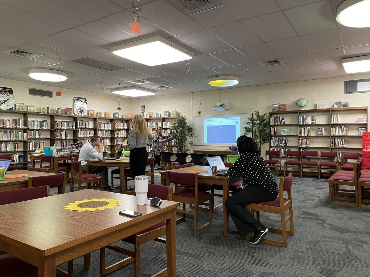 Blended Learning <a href="/BlendedGCS/">GCS Blended Learning</a> is at NEMS today during PLC meetings helping our teachers implement blended activities.