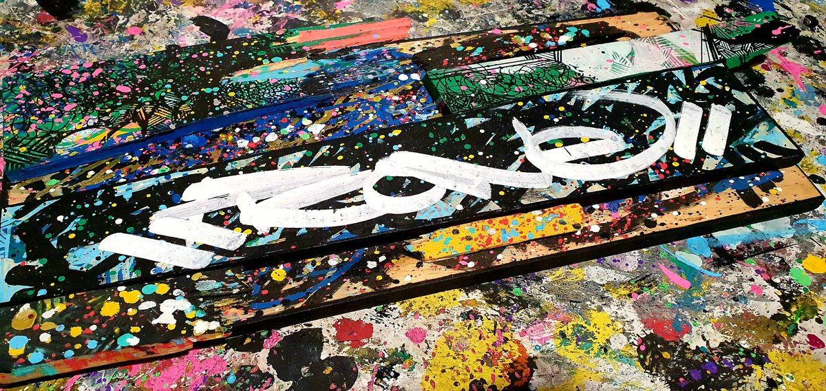 PelpaKarnaval's tweet image. Peinture sur bois. 

#PKOne #PoissonRouge #graphism #design #StreetArt #CalliGrafitti #Modulart #photography