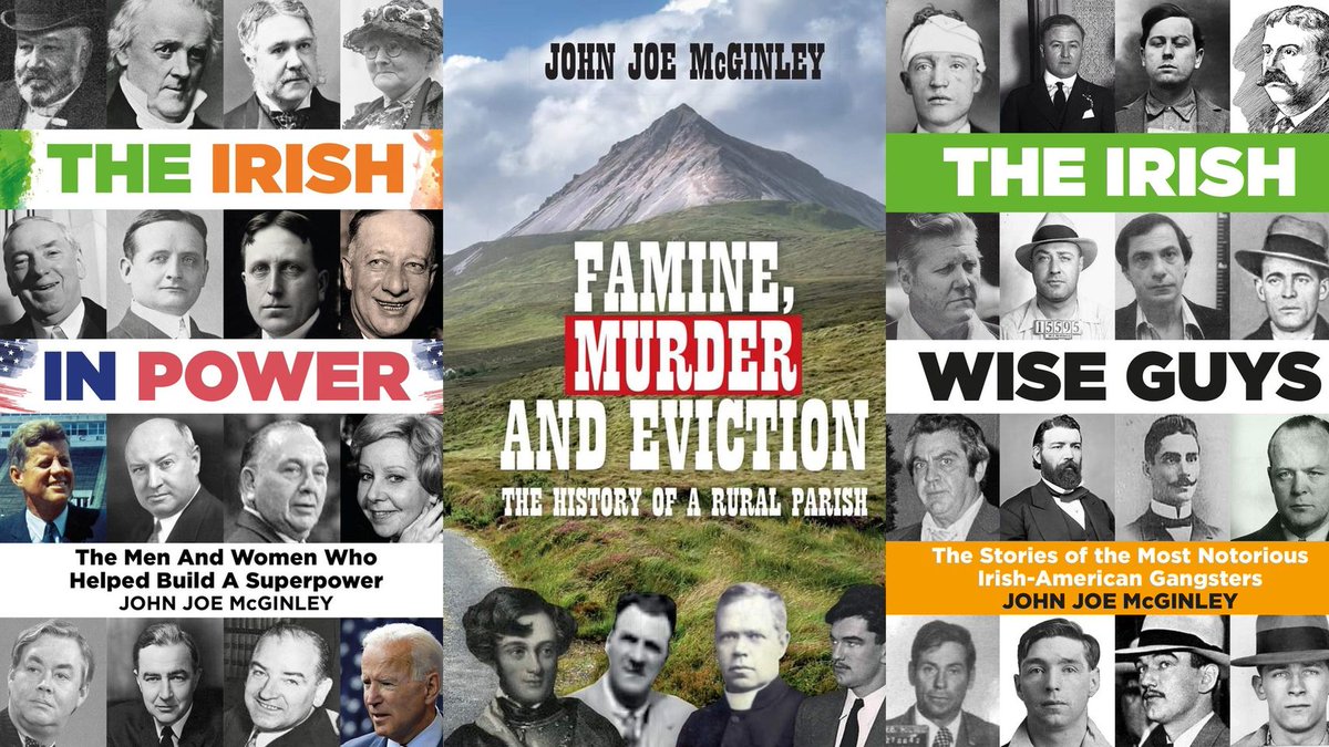 IrishWiseGuys's tweet photo. Delighted to have three books now published.
@irishinpower
#IrishWiseGuys and my new one Famine, Murder and Eviction. All available on my website https://t.co/sFIgDikM7K local shops, https://t.co/ZX6ooHz5T8 and Amazon. https://t.co/DAIXA7Hxbl