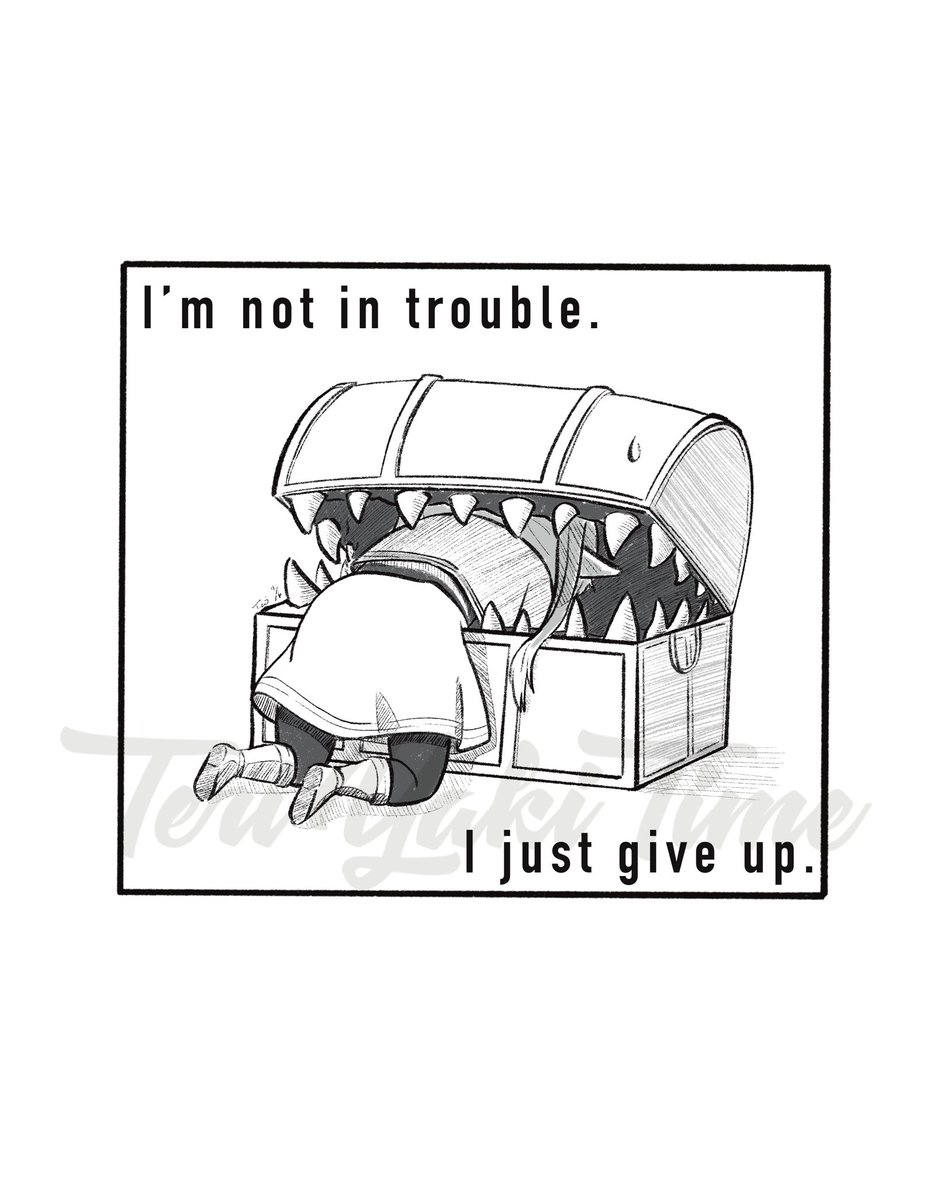 itsTeriYakiTime's tweet photo. #ink30 Day 6: Frieren
XD Although Frieren doesn’t really give up, it felt relevant to that sentiment ha ha
#art #artist #frieren #anime #frierenbeyondjourneysend #mimic #tired #igiveup #cute #funny #chibi #dnd #mood #silly #ink #artchallenge https://t.co/najM5Gqv9k