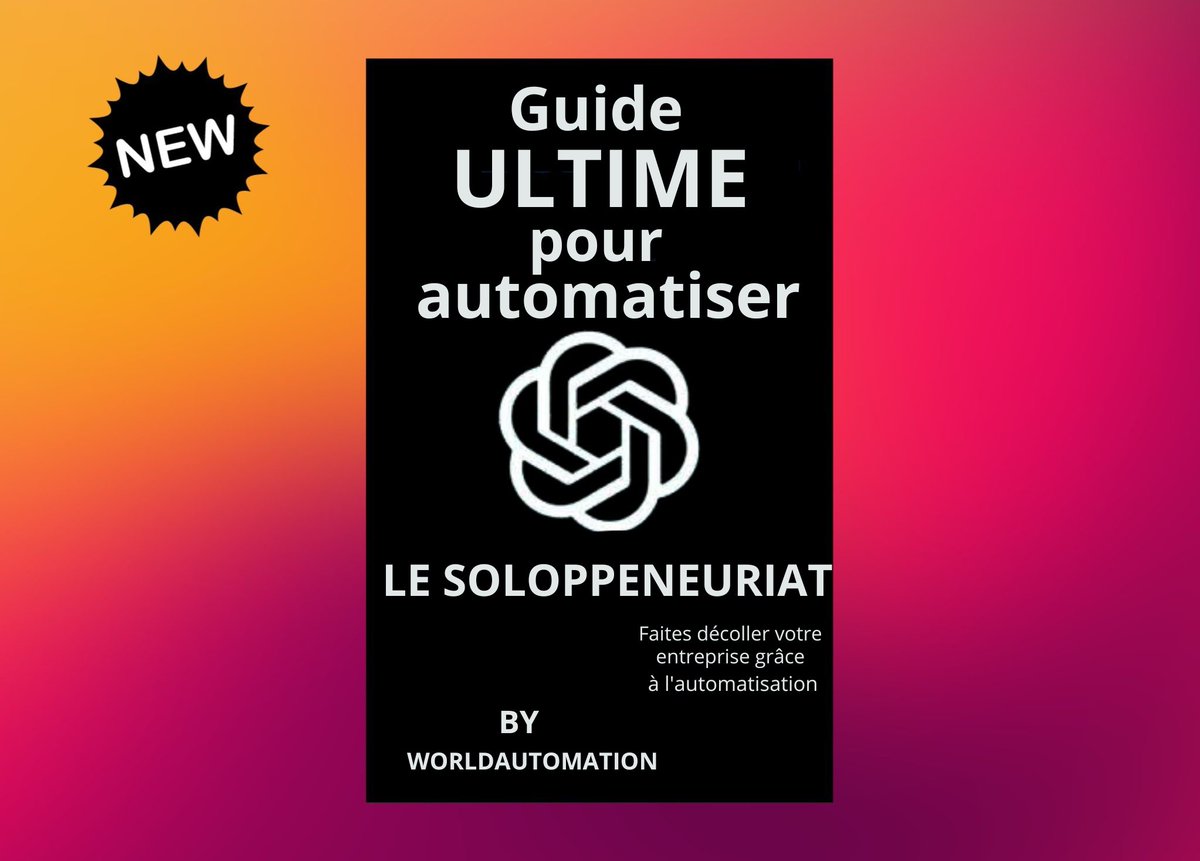 Aux États-Unis 🇺🇸, les solopreneurs gagnent plus de 200 000 € par an grâce à l'automatisation de l'IA.

Vous pouvez désormais travailler comme une équipe de 100 personnes.

J'ai rédigé un guide ultime détaillant leurs stratégies.

Il coûte 249 €, mais je l'offre gratuitement