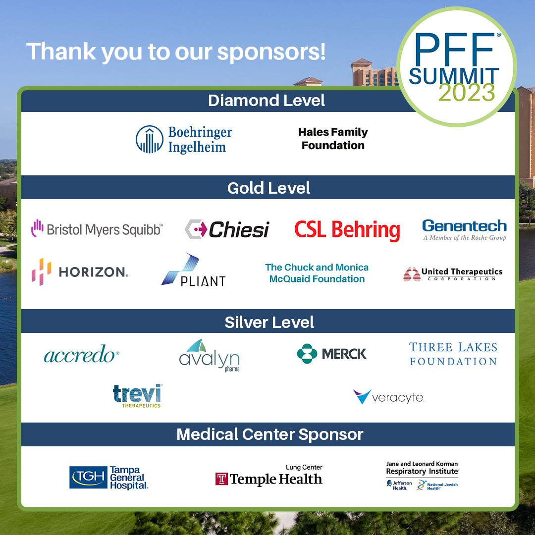 PFF Summit begins this Thursday! We cannot wait to come together with the PF community in Orlando for this exciting and educational conference. We wish to extend a very special thank you to each of our sponsors for making PFF Summit 2023 possible.