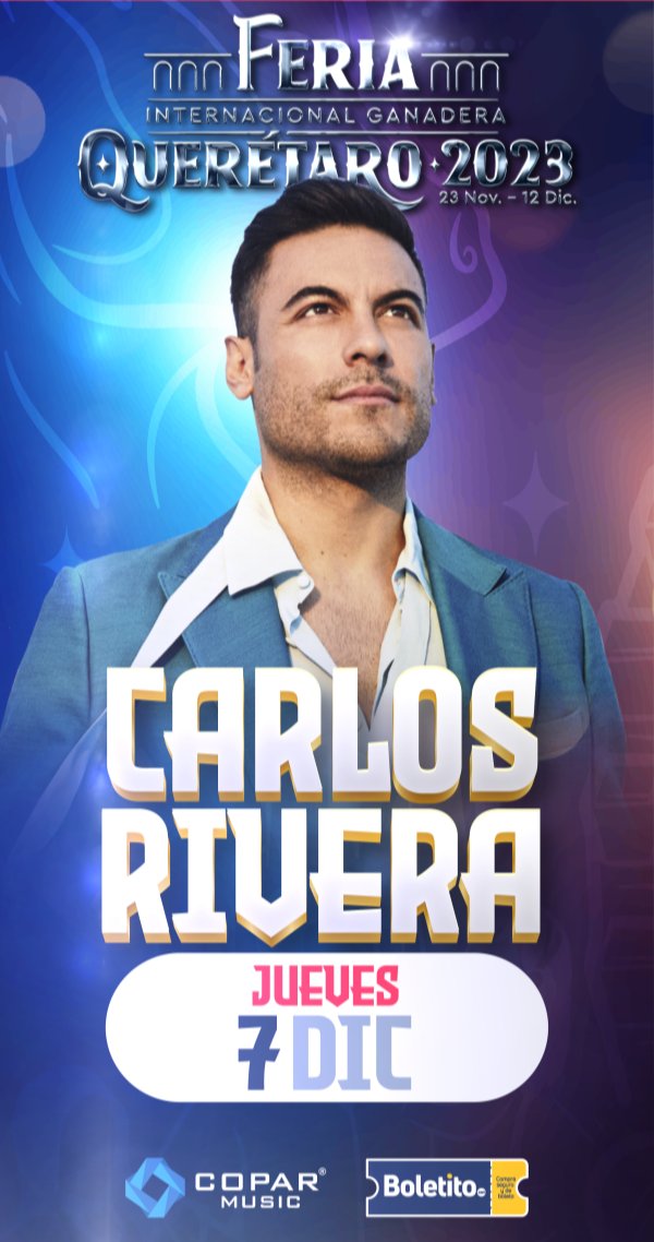 ivnunper's tweet photo. Ya casi llega la fecha en Querétaro de @_CarlosRivera 😊❤️ @CR_ClubPorTi
Quién va? 

@mikenoriega
@davidedwardwest
@jjuarezww
@westwoodfans
@WestwoodEntt
@Sonymusic
@CR_ClubPorTi https://t.co/Orf4bBhvIm