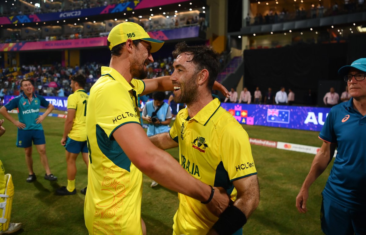 ICC's tweet photo. We witnessed magic 💫🤩

#CWC23 #AUSvAFG https://t.co/qehOMbHufq