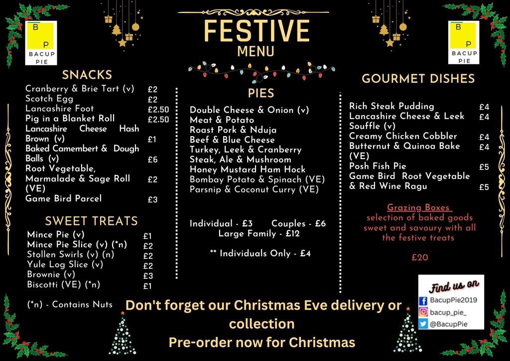 Coming soon #christmas #festive #menu