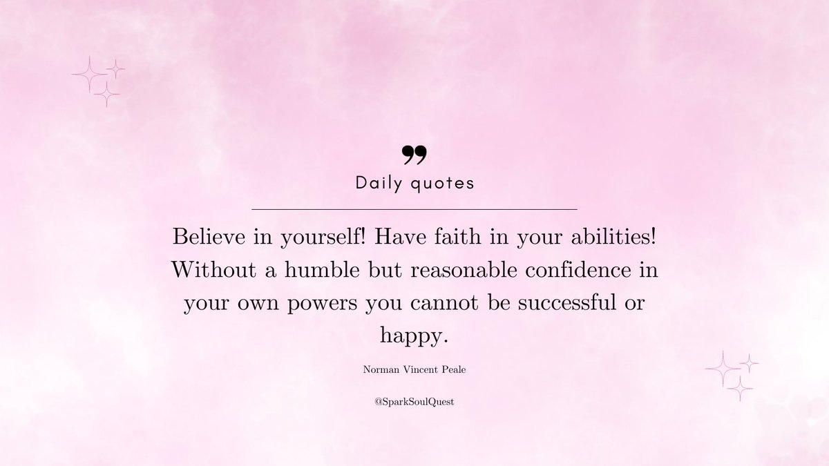 SparkSoulQuest's tweet photo. "Self-belief is the fuel for success and happiness. Embrace your abilities with humble confidence, for they pave the way to achieving your dreams. Trust in yourself, for therein lies the power to thrive. 🌟💪 #BelieveInYourself #ConfidenceIsKey #tuesdayvibe https://t.co/Xn9d44OGU6
