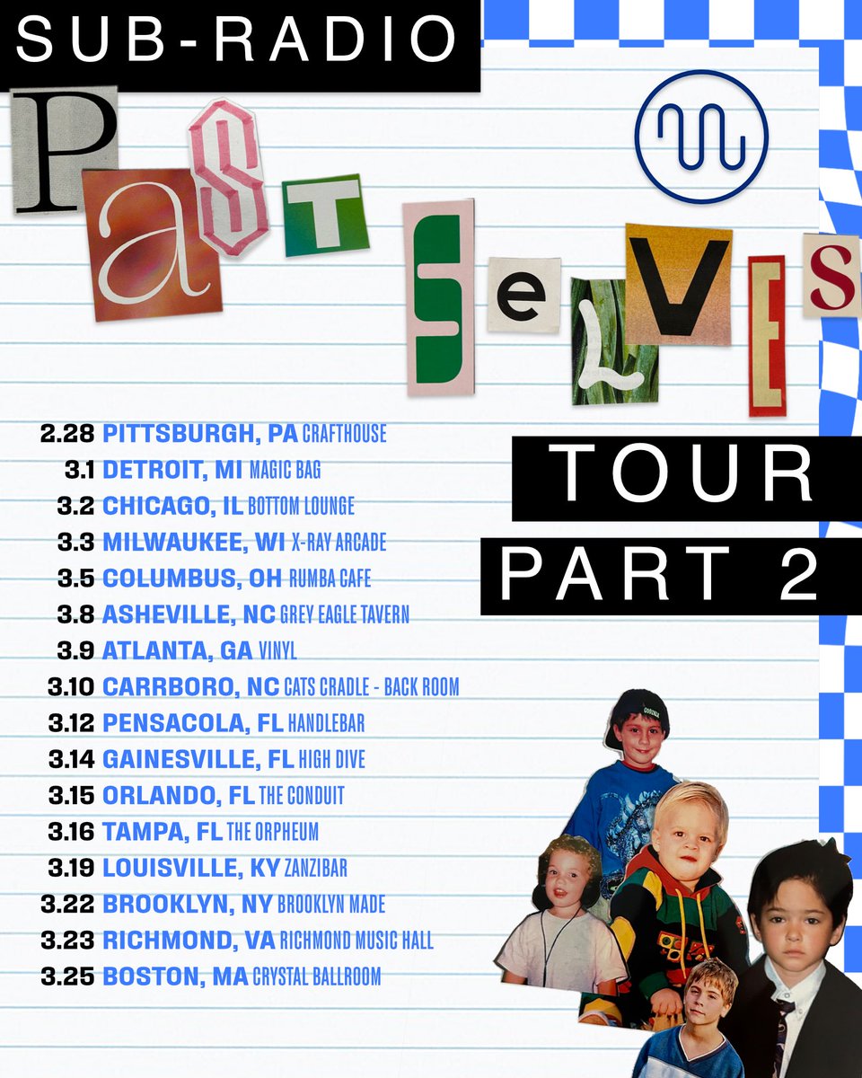 Past Selves Tour Part 2! Patreon presale starts tomorrow (Nov 8) at 10:00am ET Tickets on sale for everyone Friday (Nov 10) at 10:00am ET VIP tickets for each date are limited, so don’t miss out, see you there :)