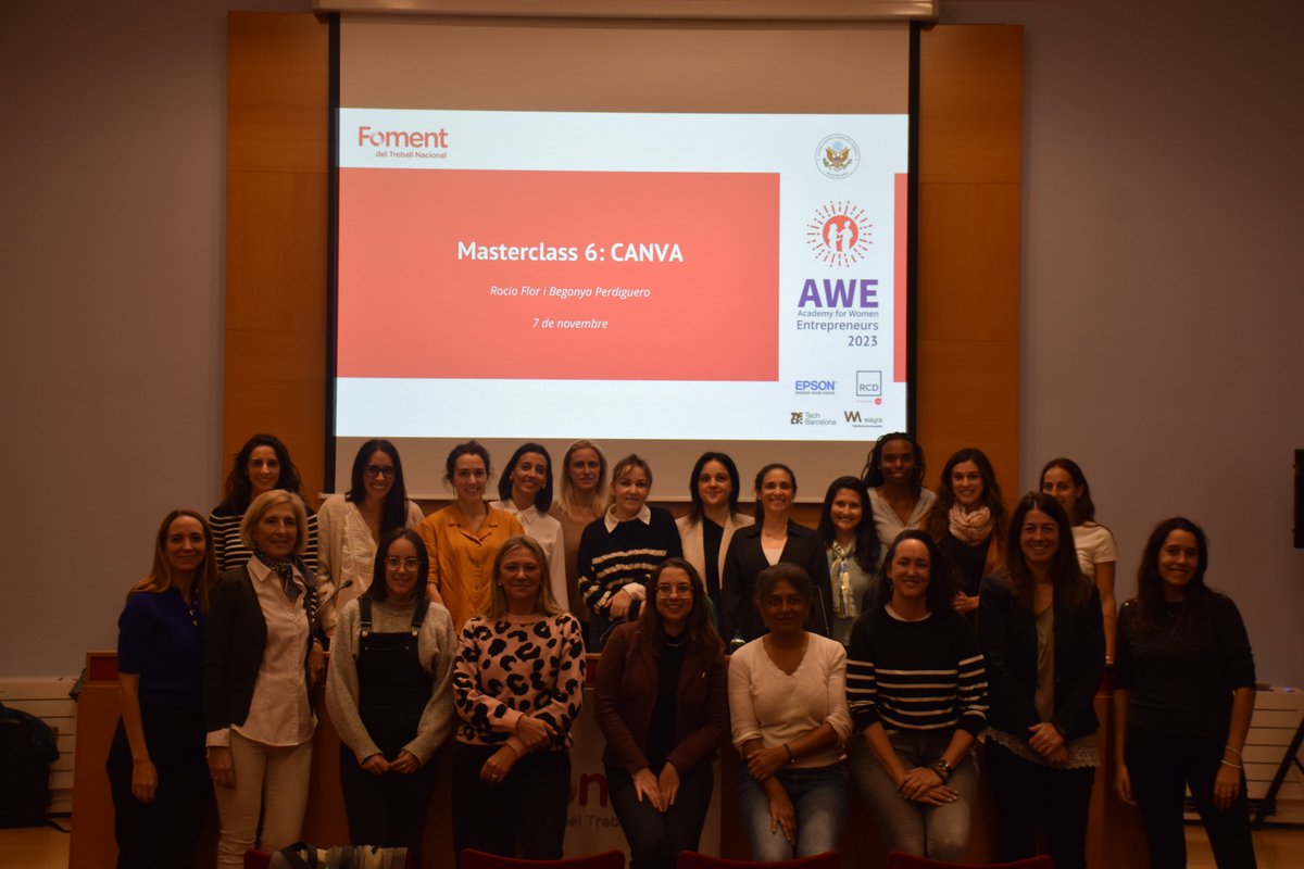 FomentUP's tweet image. #AWEnergized Hoy en @FomentTreball profundizamos en el CANVA y las distintas lineas de financiación pública (Startup Capital, Neotec, ENISA- emprendedoras digitales, proyectos i+d CDTI, EIC Accelerator..) con Begoña Perdiguero y Rocio Flor.  Recta final de AWE2023!