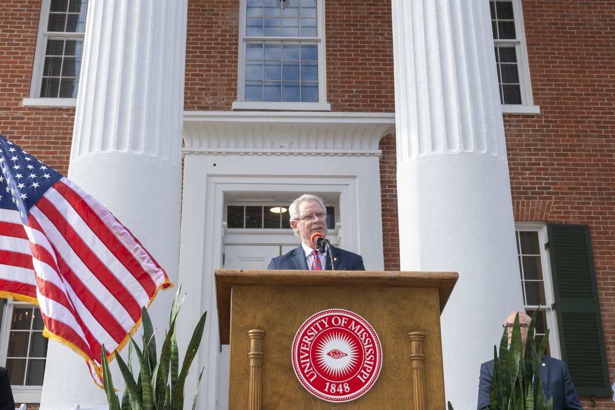 OleMiss's tweet photo. Yesterday, members of the campus community gathered together to celebrate 175 years of excellence, innovation, and service to our students, our state, and beyond. 

Here's to the next 175 years, Ole Miss! https://t.co/FxnO67rBMc