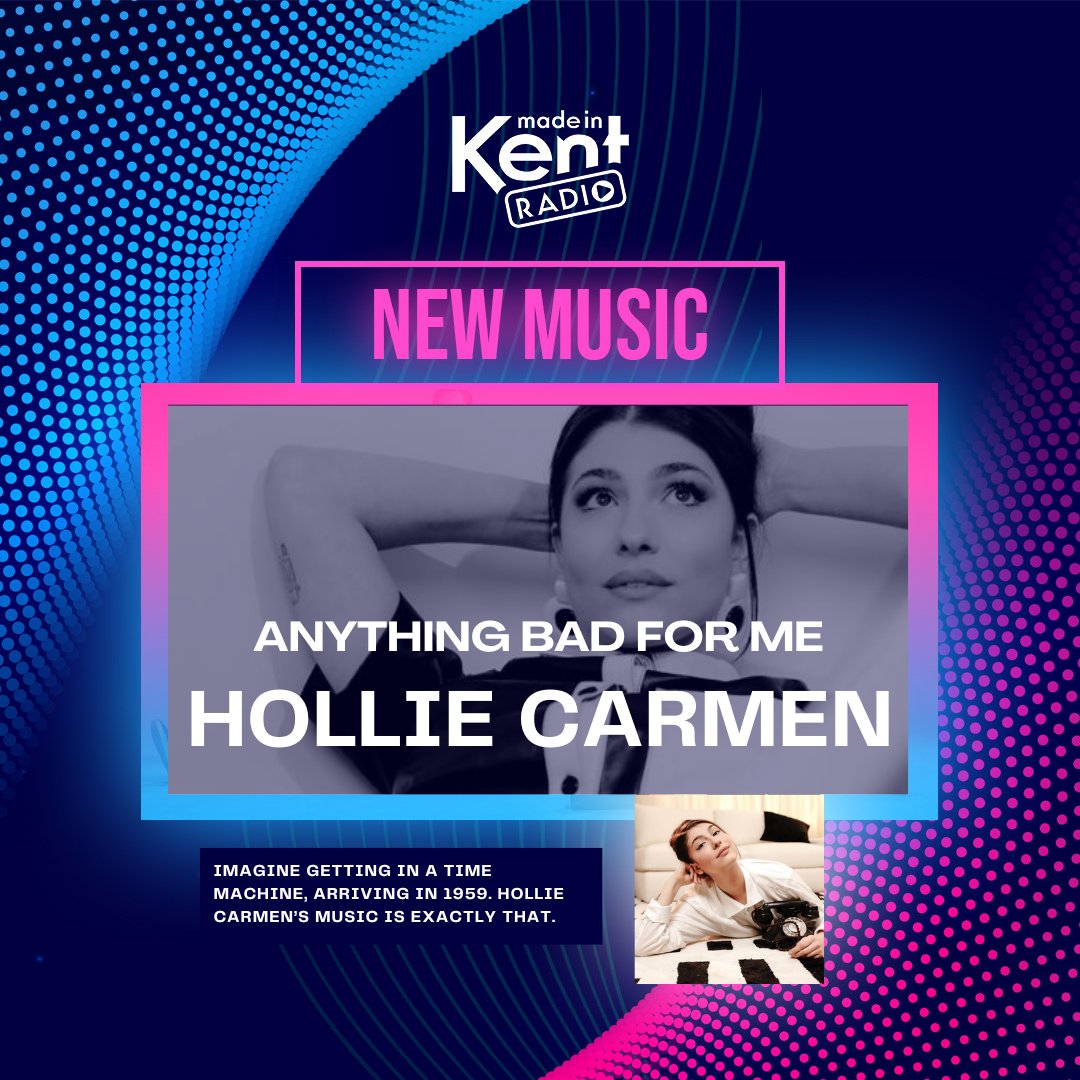 Made in Kent Radio 💙💜 (@madeinkentuk) on Twitter photo We had a great interview today with Hollie Carmen <a href="/holliecarmen/">holliecarmen</a>, chatting to Presenter Sophie Montague! 🤩
Fancy some soul pop? Hollie's latest single, Anything Bad for Me is playing on Made in Kent Radio now 💙💜 We had a great interview today with Hollie Carmen <a href="/holliecarmen/">holliecarmen</a>, chatting to Presenter Sophie Montague! 🤩
Fancy some soul pop? Hollie's latest single, Anything Bad for Me is playing on Made in Kent Radio now 💙💜