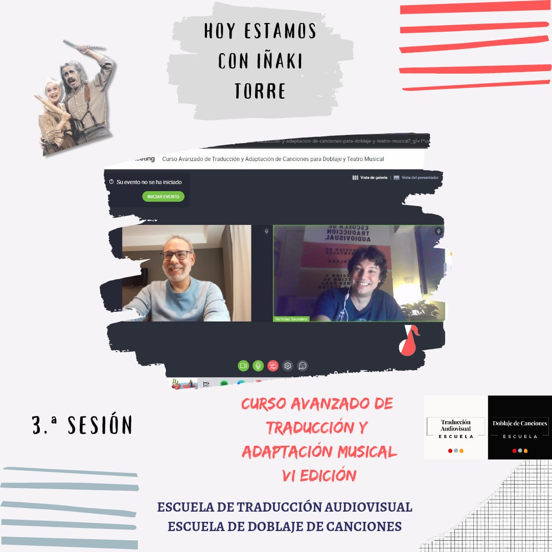 escuelatav's tweet photo. Ayer dedicamos la clase a Stephen Sondheim.
A él le debemos musicales como Sweeney Todd, Into the Woods, Follies...
#traducción #traducciónmusical #songtranslation https://t.co/dQM9z8yD9u