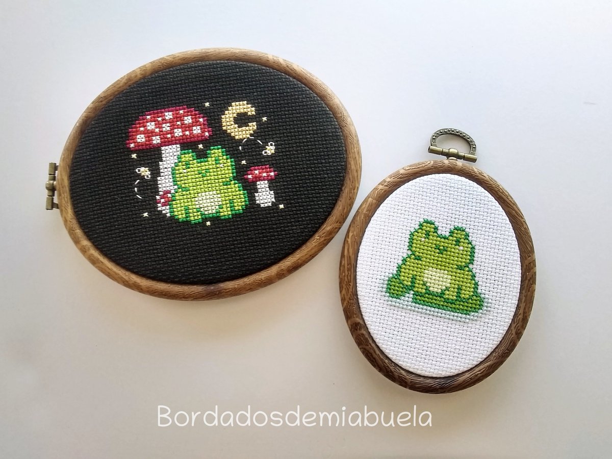 Super cute!! 🍄✨🐸
Hermoso!! 🍄✨🐸

Pattern: etsy.com/listing/154648…

#CrossStitch #PuntoDeCruz #Frogs #Cute #embroidery #stitching #crafts #needlepoint