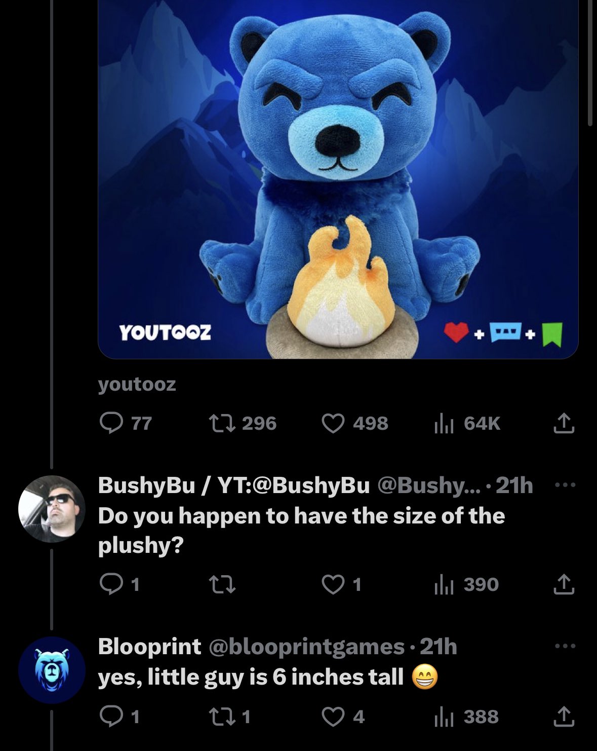 Frost в X: „Why did @blooprintgames just call 6 inches a “little