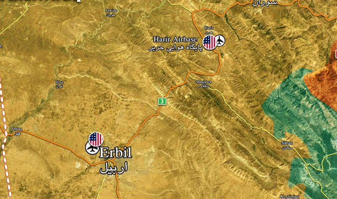 Jacques Frère on X: "⚠️#Irak/#Syrie - Le harcèlement des forces🇺🇸  d'occupation se poursuit La "Résistance islamique en Irak" (milices  chiites) a frappé aujourd'hui 4 bases🇺🇸 : la base d'Al-Harir près  d'Erbil, celle