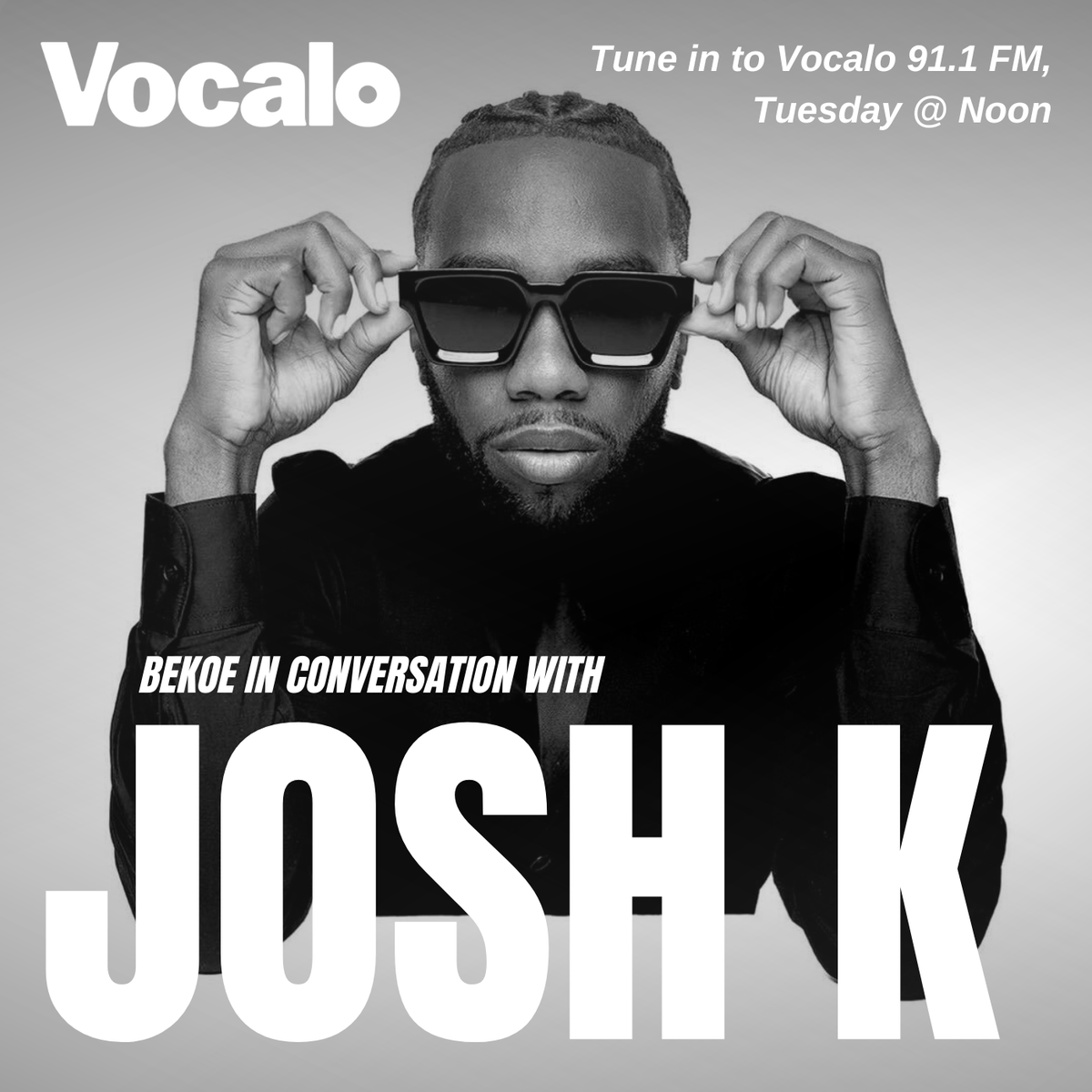 TUNE IN to catch #JoshK sitting down with @OfficialBekoe at the top of the #WindyCityHour... Listen live at 91.1 FM 📻 Vocalo.org/player