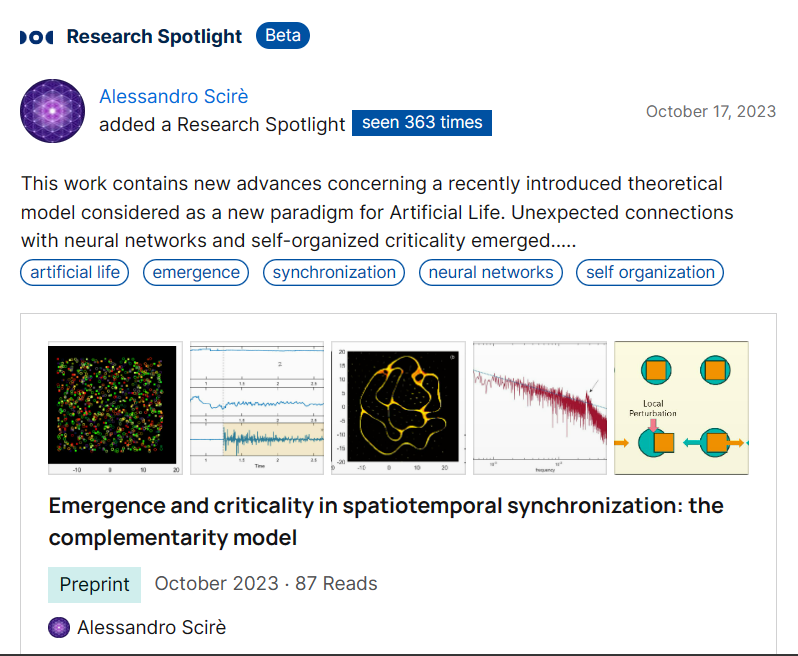 Ale_Scire_Unipv's tweet photo. Unexpected connections....🥰🤓 #kuramoto #complexity #NeuralNetworks #selforganization #dynamicnetworks #Alife #2dxymodel #phasetransitions #emergence #percolation #complexsystems #systemsbiology #selforganizedcriticality https://t.co/ur7xiGH74j