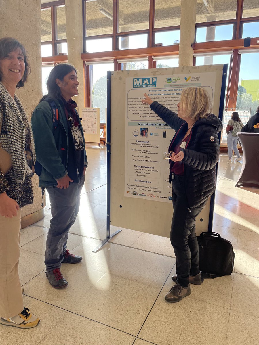 MaP_Proteomique's tweet photo. Marseille Proteomique @MaP_Proteomique at the scientific day of the Microbiology, Bioenergies and Biotechnology institute - #IM2B at La Timone https://t.co/wH7ULyzRcp