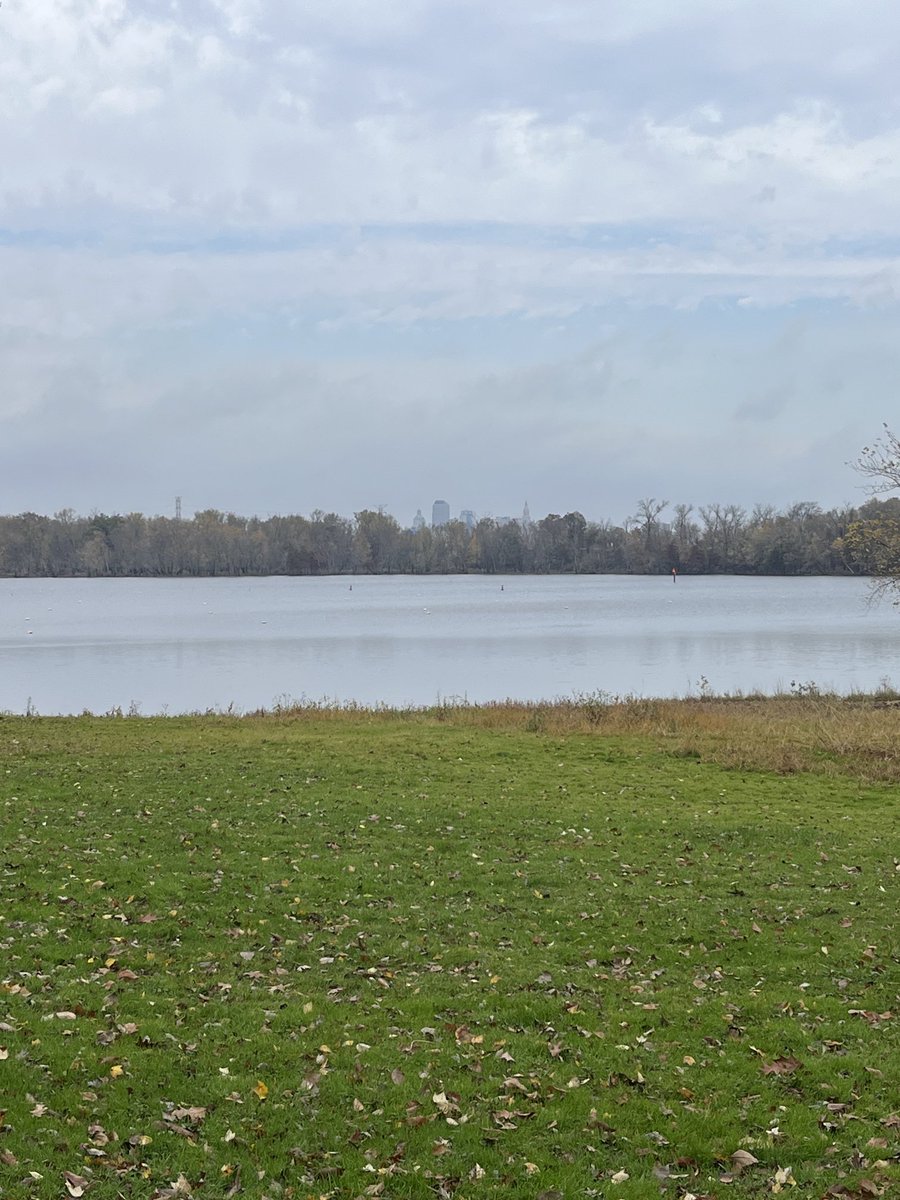 Historic wethersfield cove with Hartford in the distance