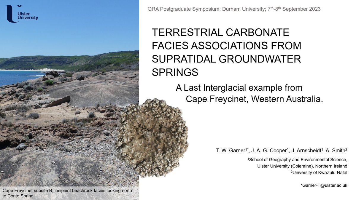 Crikey, where has the autumn gone!? Two months late to post, it was fantastic to present my preliminary research from #EPStromNet Western Australia at the <a href="/QRAPGSymposium/">QRA PG Symposium</a> at <a href="/durham_uni/">Durham University</a>. Thanks to all who made it happen. 

<a href="/UlsterUniGES/">Geography and Environmental Sciences</a> <a href="/QuaternaryRA_UK/">QRA</a>