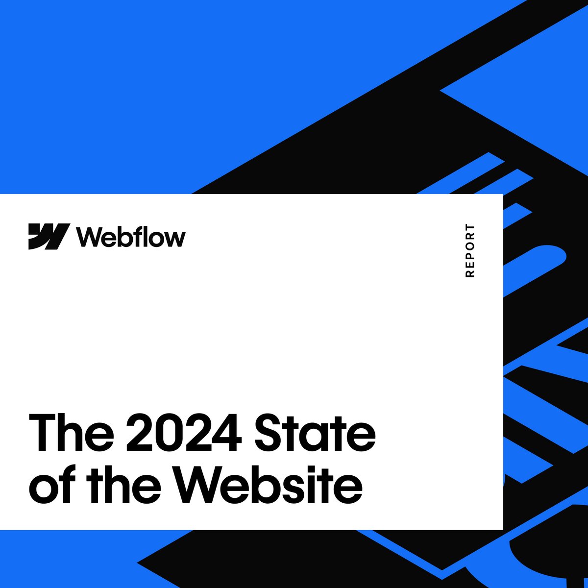 webflow's tweet image. Websites are essential for businesses, yet 92% of marketing leaders believe their websites need improvement.

Discover insights from 500+ marketing leaders in our new "State of the Website" report.

Get the report here:
wfl.io/sotw