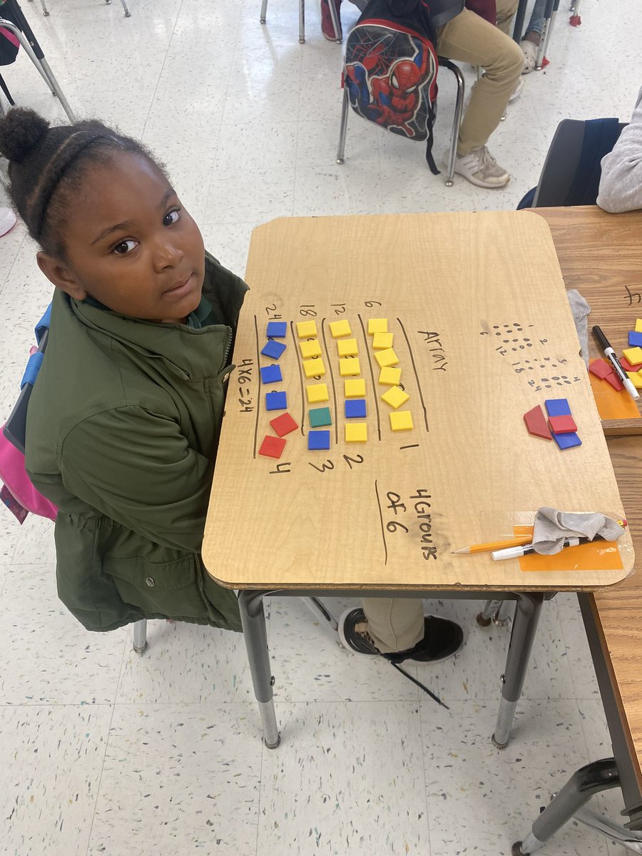 mollyp72's tweet photo. Great day in 3rd grade! Ms. Irvine’s class worked thru representation of mult./division word problems. They created equal groups, as well as arrays to represent their problems. #studentengagement #leadwithLAN #teachwithLAN #learnwithLAN @rogers_buchana @LANschools @LAComoFWISD https://t.co/yLTGy0kpgG