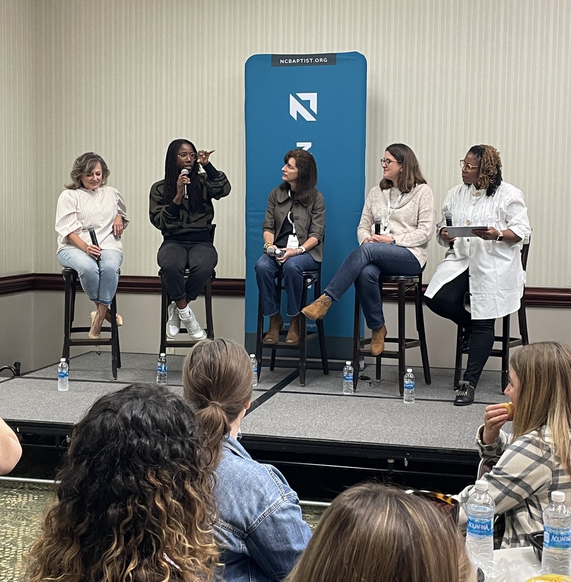 ncbaptist's tweet photo. Praising God for N.C. Baptist women as they faithfully serve in ministry across North Carolina! Glorifying God in their efforts and fueled by the gospel of Jesus Christ, they are a bright and shining light. 🙌

Thankful to encourage one another &amp; hear from an incredible panel! https://t.co/OGdPieo3Ww