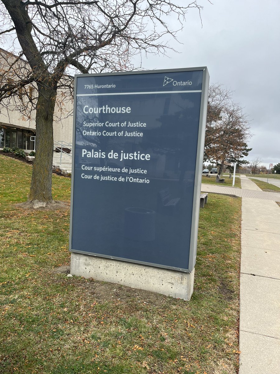 All day affair at this courthouse today! #OntarioCourtofJustice #BramptonCourthouse