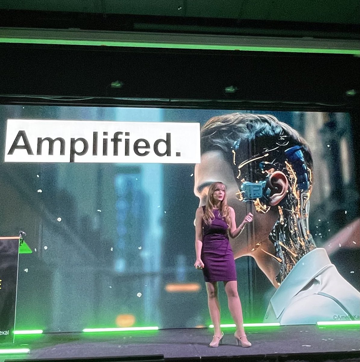 Anxious or Amplified? How do you feel about generative AI? g8 talk from ⁦@AmeliaKallman⁩ at ⁦@Plexalcity⁩ #FutureOfLondon #AI