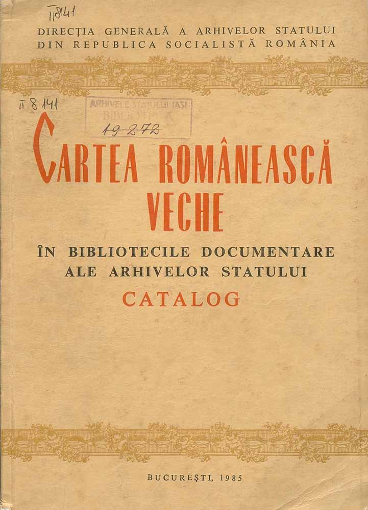 daria_pirvu's tweet image. Digitalizare: Catalog. Cartea românească veche în bibliotecile documentare ale Arhivelor Statului

biblioteca-digitala.ro/?pub=6614-cata… 
#BibliotecaDigitala #CiMEC @PatrimoniuRO