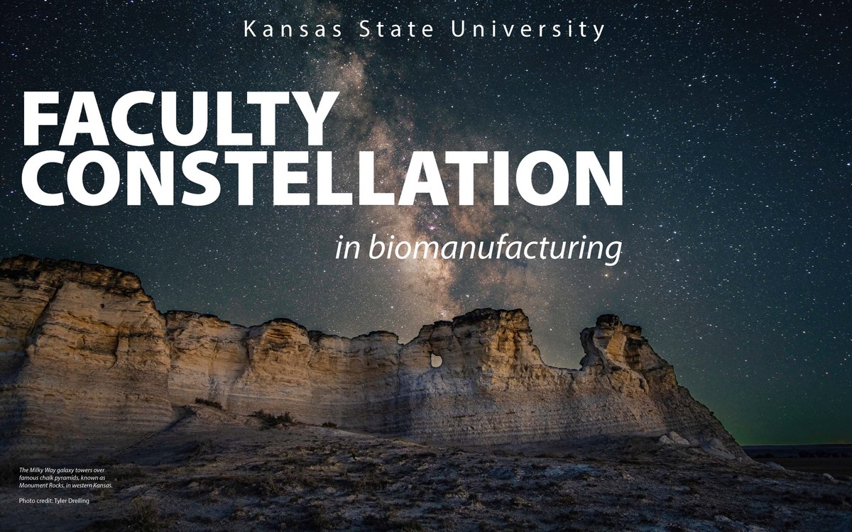 This is going to be game-changing. We have launched a multidisciplinary hiring initiative at <a href="/KState/">K-State</a> to recruit 12 new faculty in biomanufacturing, supporting biosciences, and enabling technologies. Join us! 
k-state.edu/biomanufacturi…

#NextGen #KState #biomanufacturing