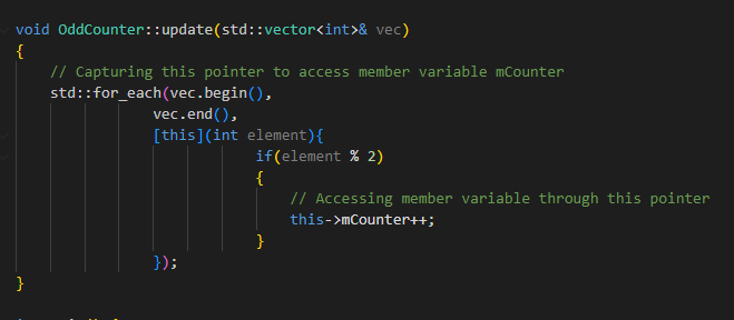thisPtr's tweet image. Modern C++ Insight ✨: Want to flawlessly capture member variables in a Lambda Expression? Ensure you&apos;re doing it right !!
Check Now --&amp;gt; thispointer.com/c11-lambda-how…

#cplusplus #cpp #programmig #coding #code #cpp23 #python #coder #development #100DaysOfCode