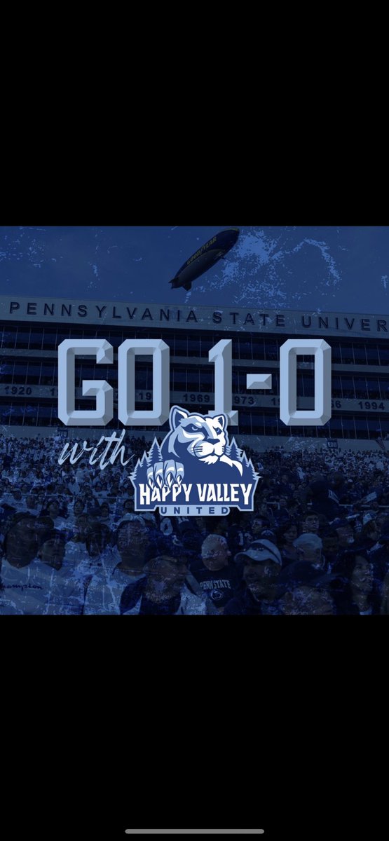 We aim to go 1-0 every week. This is your chance to support our efforts off the field just as you support us in Beaver Stadium!
Give to @happyvalleyutd and the 1-0
Campaign to win two tickets to our game against Michigan!
Give Now - givebutter.com