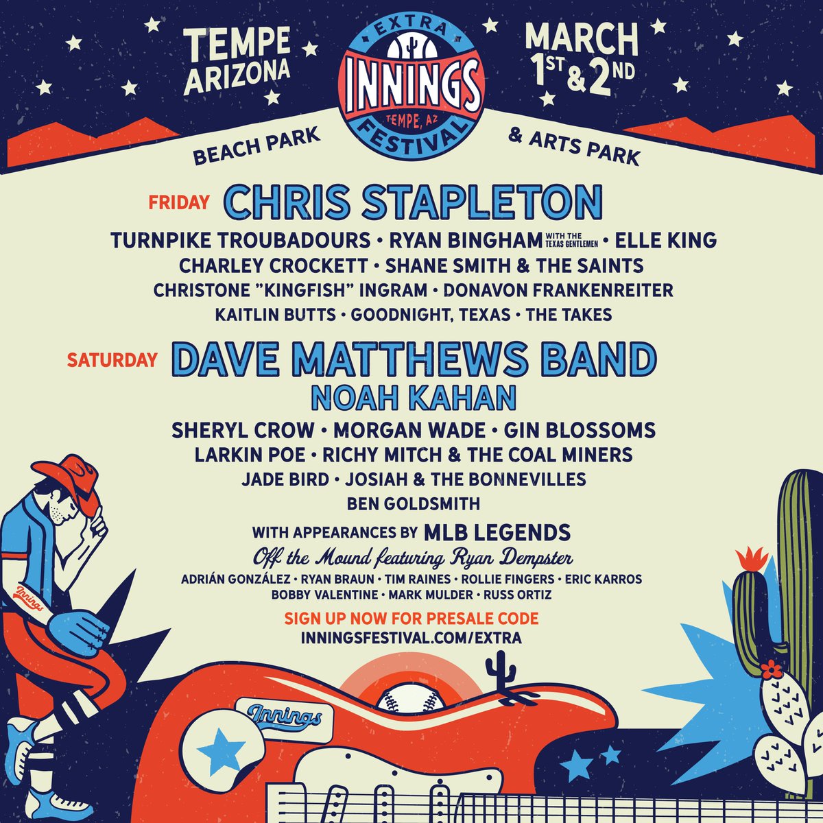 TheFestiveOwl's tweet image. VIP GIVEAWAY — @XtraInningsFest reveals inaugural 2024 lineup: @ChrisStapleton, @DaveMatthewsBnd, @NoahKahan + more.

Enter now for a chance to WIN (2) VIP weekend passes. ⚾️🦉 

To enter:  
1. Follow @TheFestiveOwl
2. RT this tweet

Bonus 👉 bit.ly/3Mxf9a1