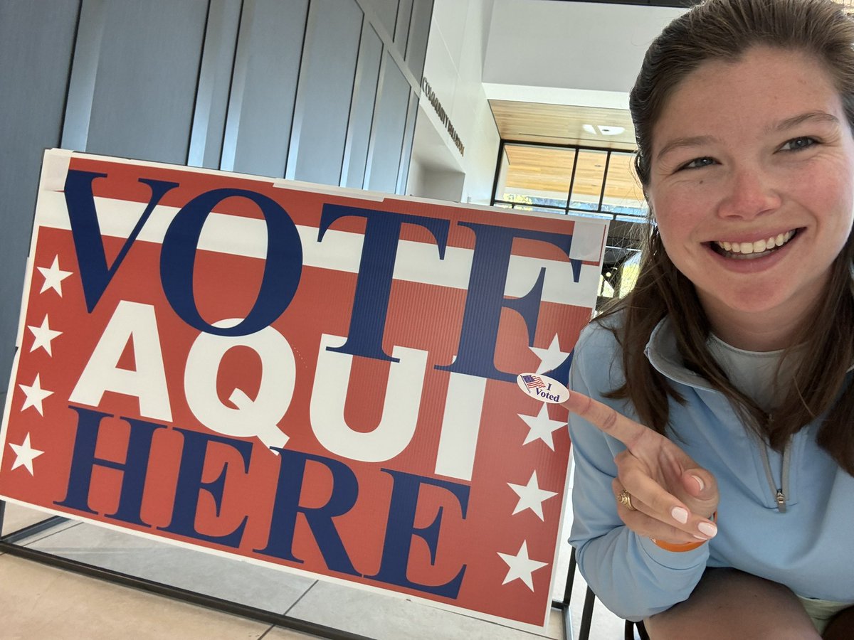 C_Blakemore's tweet photo. I voted! Have you? #txlege https://t.co/7MIqtT1Byn