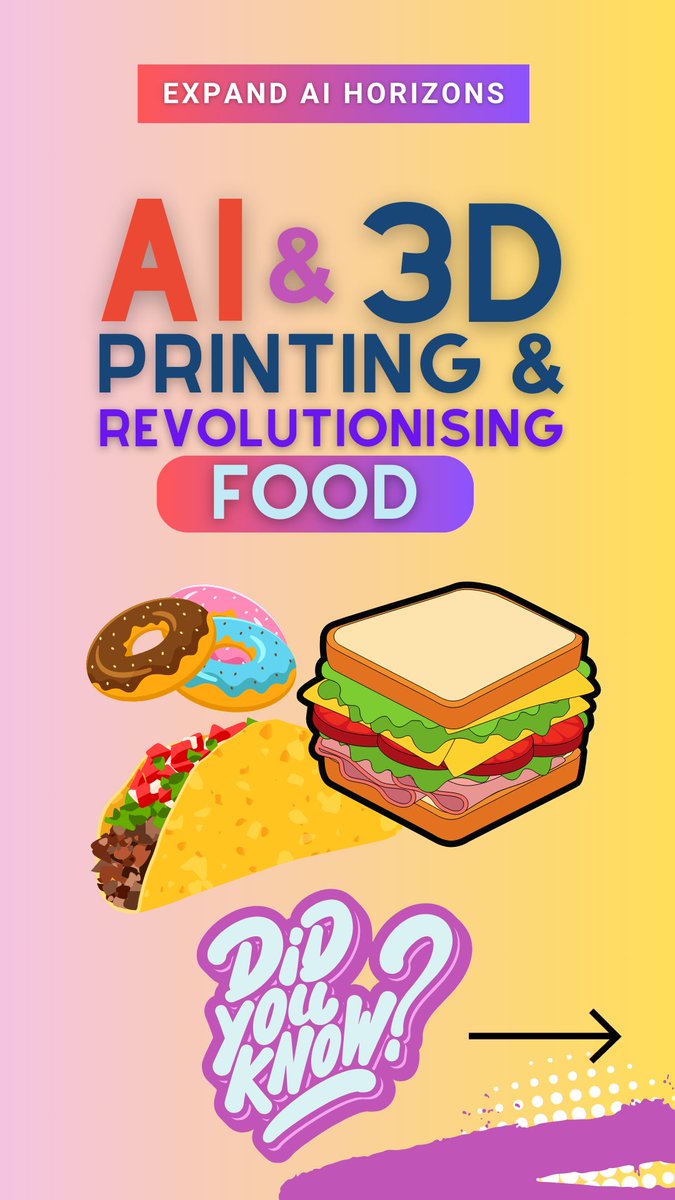 AI & 3D printing Revolutionising Food…

WATCH: youtube.com/shorts/D9SDNKv…

#artificialintelligence #food #3dprinting #3dprintingindustry #aspiringentrepreneur #aifacts #dailyfacts #ai #foodengineering 
#techypreneur