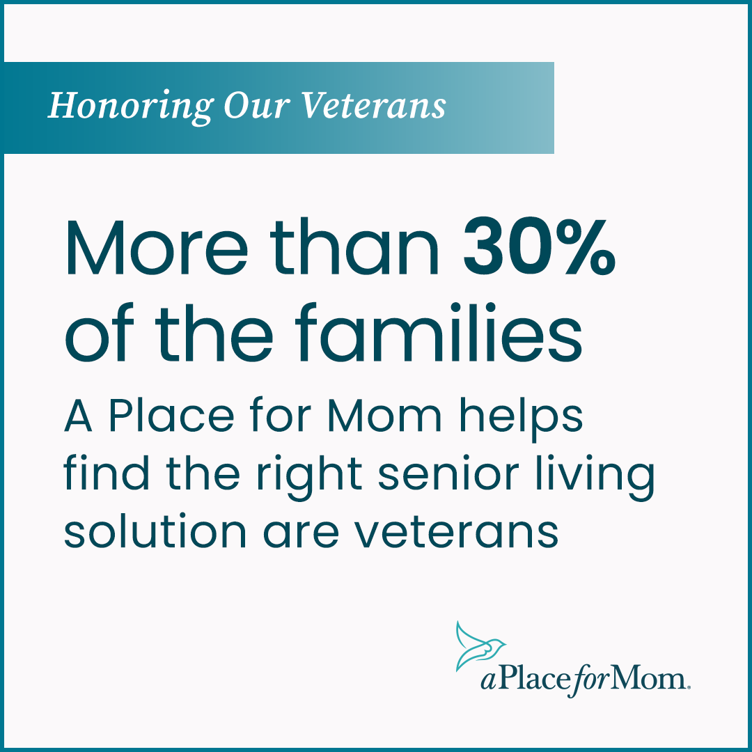 Our expert senior living advisors are knowledgeable about VA benefits for senior care and help families understand what may be available to them.

Learn more about the financial aid available to Veterans and their families: bit.ly/3h5Ih9a