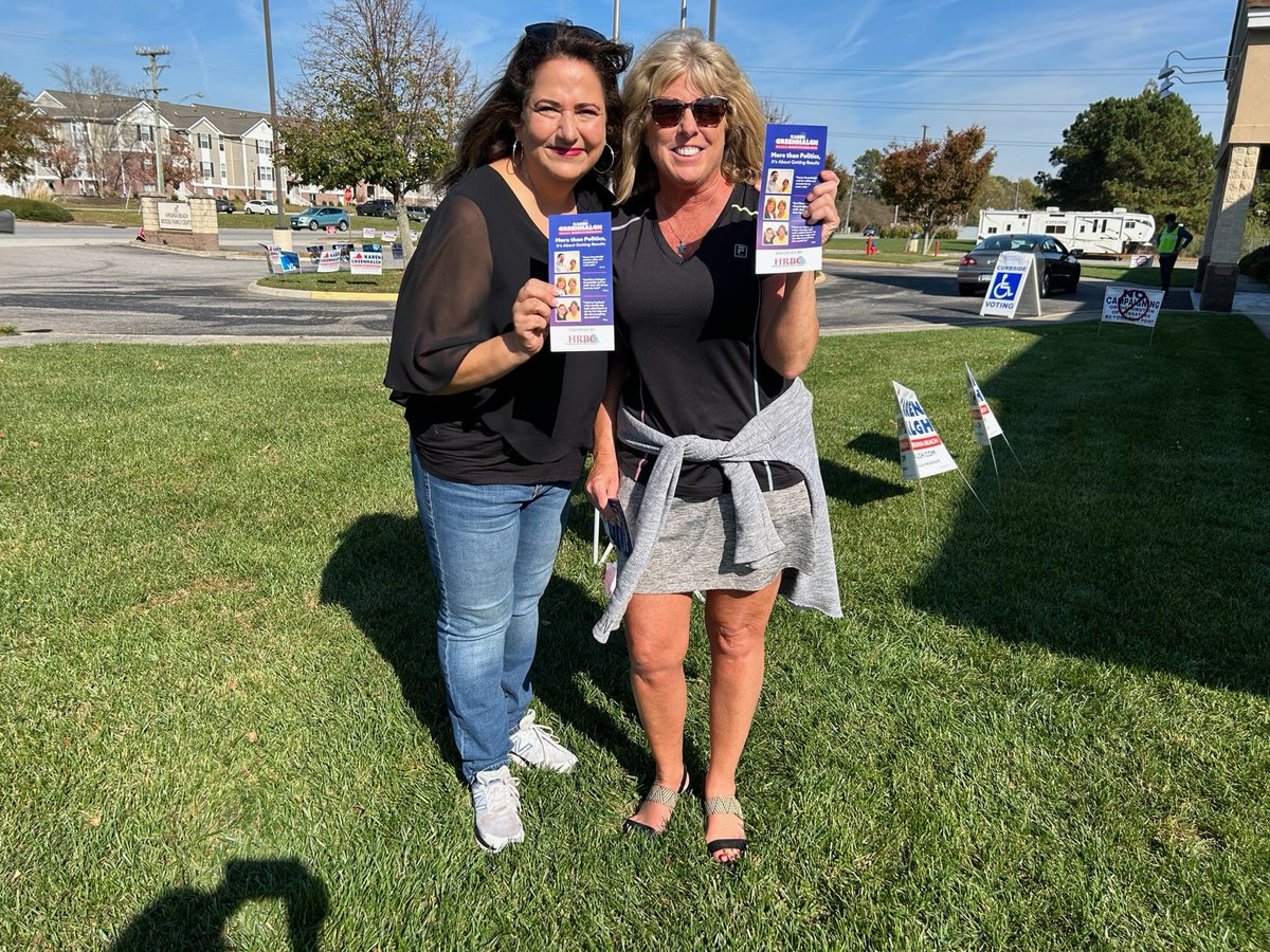 While I may be up in Richmond today with my new responsibilities, Chelle is back home in VB representing Team Davis and helping our friends at the polls.