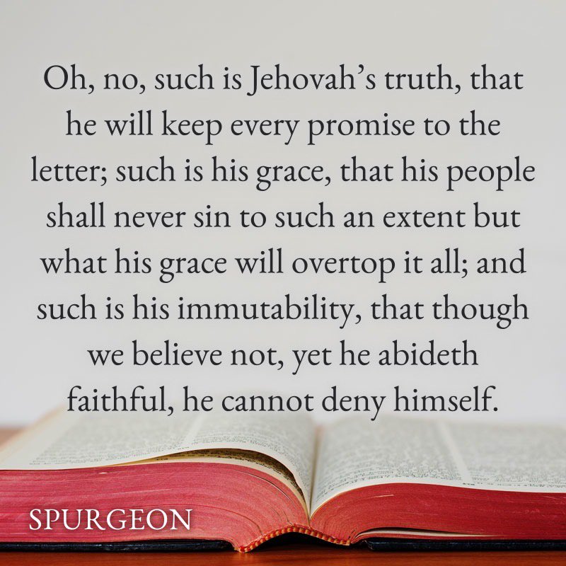 ReadingSpurgeon's tweet photo. Unchanging truth and grace.
#Spurgeon #s1041 https://t.co/H5Bmzz3ISc