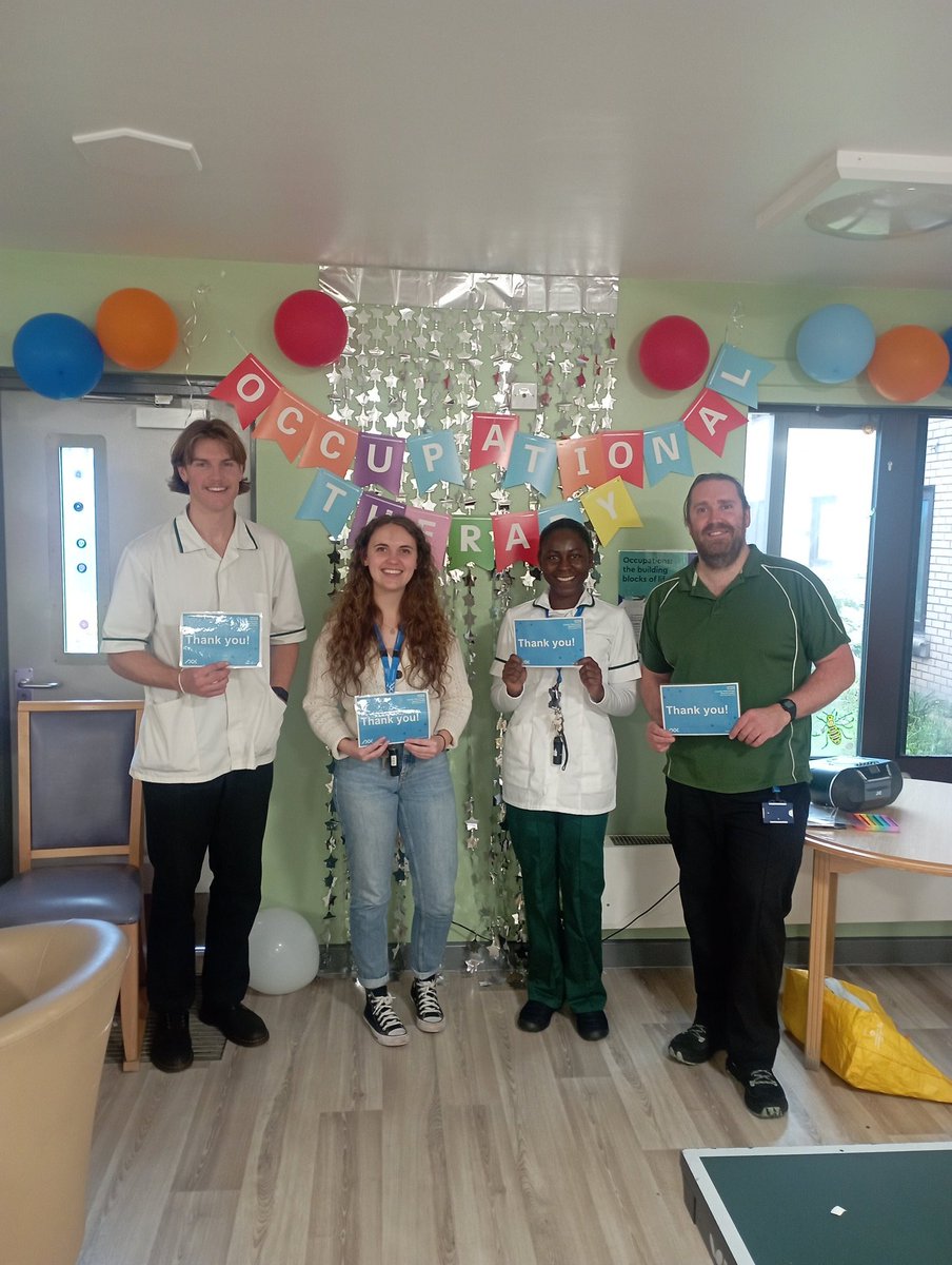 At Meadowbrook we are celebrating our Occupational Therapists with decorations, individual thankyou cards and discussions in our community meetings about what occupations are and why they are important 💫 

#OccupationalTherapy 
#TakeALookAtMeadowbrook