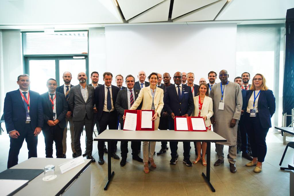 Heureuse d’avoir lancé aujourd’hui, main dans la main avec nos partenaires sénégalais 🇸🇳, un Club Sport Afrique qui constituera un forum de concertation, de mobilisation et d’action, associant acteurs économiques français, sénégalais et africains au service du sport et du