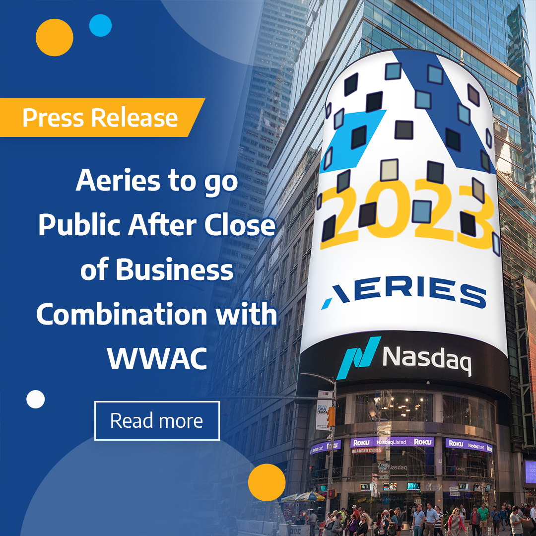 We're thrilled to share a milestone in our journey: We will become a publicly traded company tomorrow. This significant step comes as we conclude our business combination with Worldwide Webb Acquisition Corp. Read more: aeriestech.org/public #nasdaqlisted #publiccompany