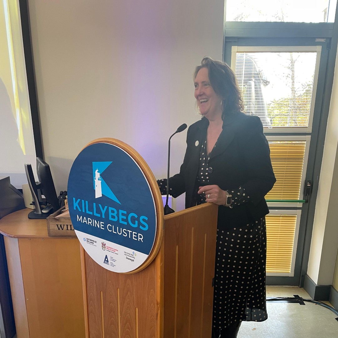 Méadbh Seoighe,@udarasnag, ag déanamh cathaoirleacht ar cheann de na cainteanna a reáchtáladh mar chuid den <a href="/ForumLaurentic/">Laurentic Forum</a> atá ar bun i nDún na nGall an dá lá seo.Tá muid an-sásta a bheith páirteach sa togra atá ar mhaithe le forbairt &amp; feabhas a chur ar shaol phobail cois cósta