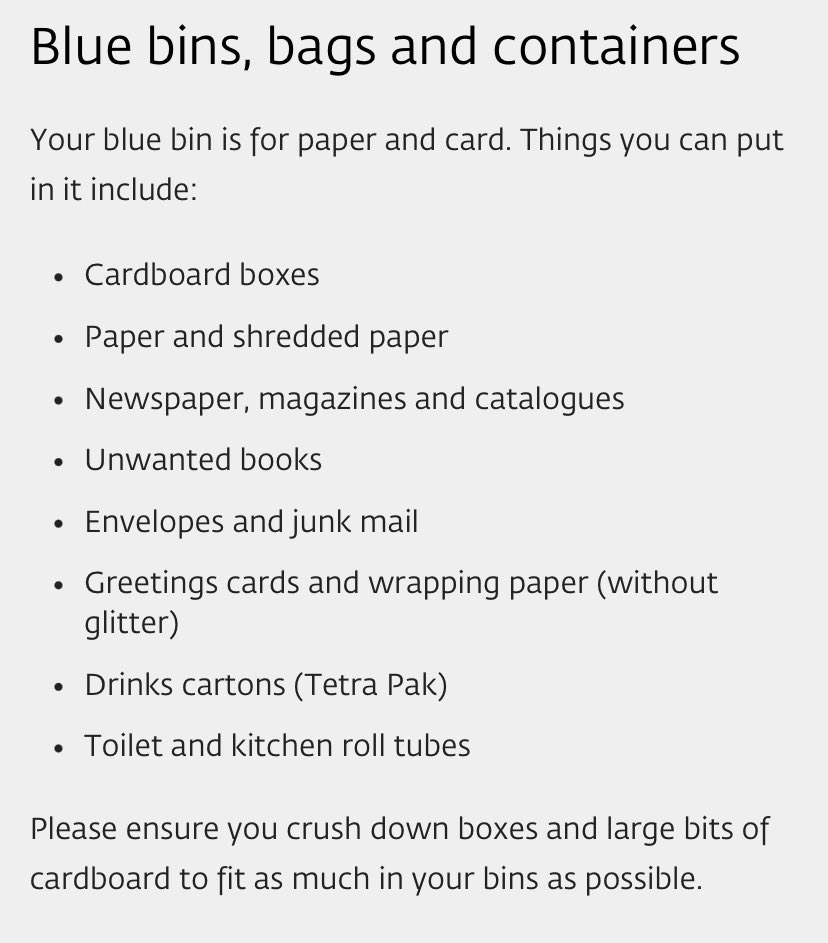 Blue bin day tomorrow in Crumpsall folks! Make sure you know what you should and shouldn’t be putting in it! manchester.gov.uk/info/200084/bi…